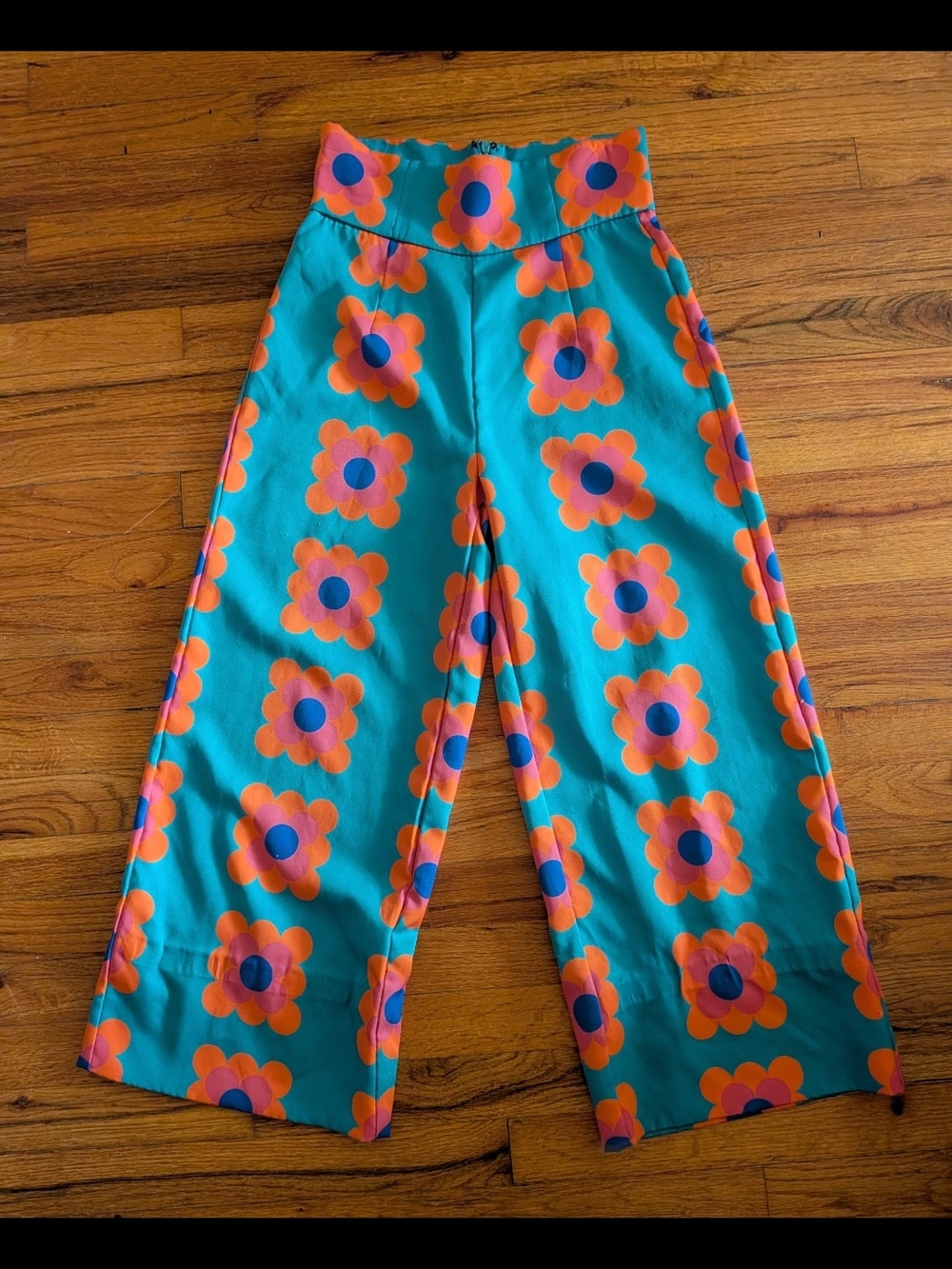 DISO Shein Retro Floral Wide Leg Pants